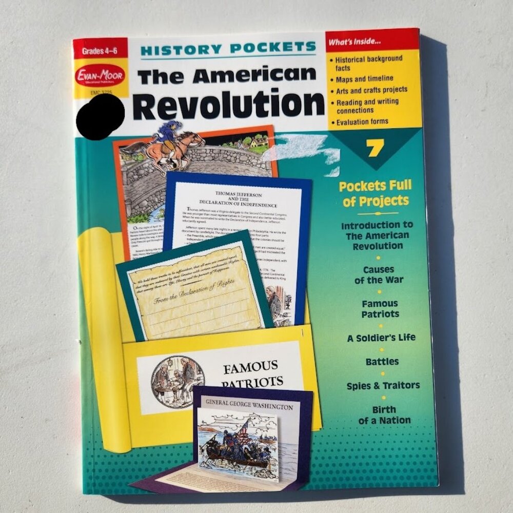 History Pockets The American Revolution Paperback Book Activity Book Workbook